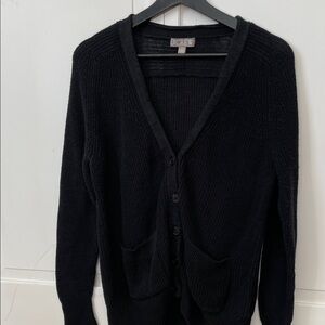 J. Crew Charcoal Button-Up Cardigan